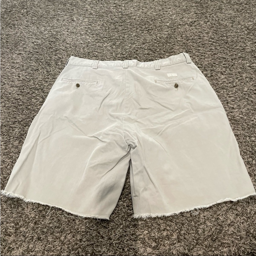 Polo Ralph Lauren Chino style shorts with frayed hem size 36 - Picture 2 of 4